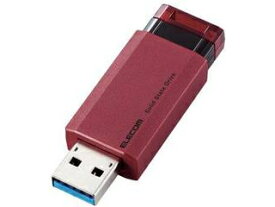 ELECOM エレコム 外付けSSD/ノック式/USB3.2(Gen2)対応/1TB/レッド ESD-EPK1000GRD