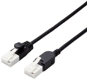 ELECOM GR LANP[u/CAT6A/ܐ܂h~/XCORlN^/2.0m/ubN LD-GPATSW/BK20