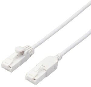 ELECOM GR LANP[u/CAT6A/ܐ܂h~/XCORlN^/3.0m/zCg LD-GPATSW/WH30