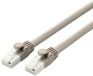 ELECOM GR LANP[u/CAT6AΉ/EU RoHSwߏ/ܐ܂h~/ȈՃpbP[Wdl/3.0m/CgO[ LD-GPAT/LG3/RS