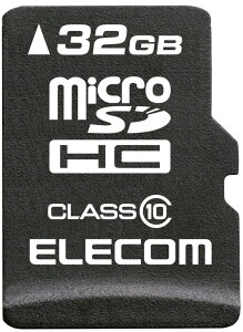 ELECOM GR microSDHCJ[h/f[^T[rXt/Class10/32GB MF-MSD032GC10R