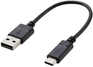 ELECOM �G���R�� �X�}�[�g�t�H���pUSB�P�[�u��/USB(A-C)/�F�ؕi/0.15m/�u���b�N MPA-AC01NBK