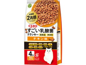 INABA いなばペットフード CIAO すごい乳酸菌クランキー チキン味 760g(190g×4袋)