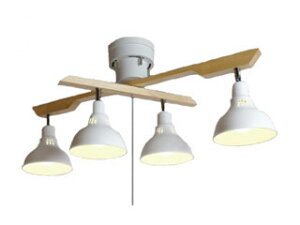 TAKIZUMI/タキズミ GL4020RSWH(ホワイト)  ロッドスポット LED電球×4灯【〜6畳】