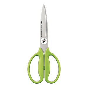 PLUS プラス フィットカットカーブ 料理はさみ レタスグリーン