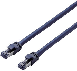 ELECOM �G���R�� LAN�P�[�u��/CAT8/�ܐ܂�h�~/3m/�u���[���^���b�N LD-OCTT/BM30