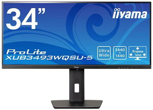 iiyama юR UWQHDΉ IPS̗p 34^tfBXvC/HDMIADP/ubN/Xs[J[/~ XUB3493WQSU-B5 Piŵ݉iꏤiłΕwj NWbgJ[h ς̂