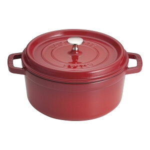 staub �X�g�E�u RST4744 �s�R�E�R�R�b�g ���E���h (24cm)/�`�F���[ �v�����[�X�i�Ɩ��p�j�Ƃ��Ĕ̔�����Ă��鍑�����K�̔����[�g�̏��i�ł��B�ƒ�p�ɕt������Ă��鐶�U�ۏ؏��i�V���A���i��