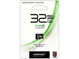 HIDISC/ハイディスク マイクロSDHCカード 32GB USH-1 Class10 HDMCSDH32GCL10UIJP-WOA