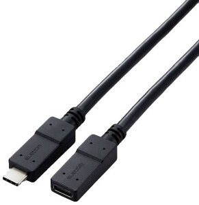 ELECOM GR USBP[u/5Gbps/C-CX^Cv/USB PDΉ/m[}/1.0m/ubN USB3-ECC10BK