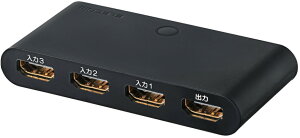ELECOM エレコム HDMI切替器 3ポート(入力:3/出力:1) フラストレーションフリーパッケージ DH-SW31BK/E ブラック