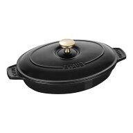 staub ストウブ オーバルホットプレート 蓋付 23cm ブラック 40509-582 プロユース(業務用)として販売さ…