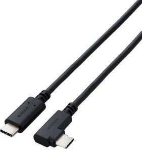 ELECOM GR USB2.0P[u/C-C^Cv/Fؕi/USB PDΉ/LRlN^/炩/1.0m/ubN U2C-CCLY10NBK