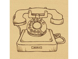 ARTE アルテ ウッドスタンプ　A　柄：Telephone　WS-A-04 【スタンプ】【はんこ】【手作り】【デコレーション】【message】【card】