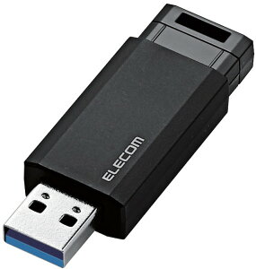 ELECOM �G���R�� USB������/USB3.1 Gen1/�m�b�N��/�I�[�g���^�[���@�\/8GB/�u���b�N MF-PKU3008GBK