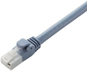 ELECOM �G���R�� �c���܂�h�~LAN�P�[�u��(Cat6A)/0.5m/�u���[ LD-GPAT/BU05