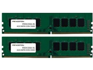 Princeton vXg fXNgbvPCp݃ 8GB (4GB 2g) PC4-21300(DDR4-2666) PDD4/2666-4GX2