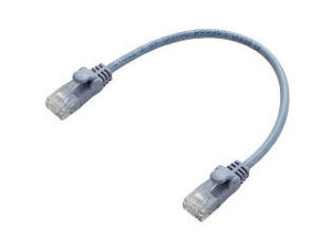ELECOM �G���R�� ���炩LAN�P�[�u��/CAT6/0.15m/�u���[ LD-GPY/BU015
