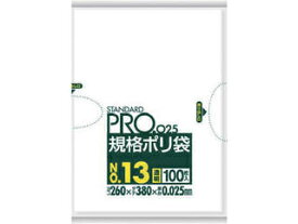 SANIPAK 日本サニパック スタンダードポリ袋13号(0.025mm) LY13