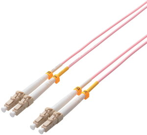 ELECOM �G���R�� ���t�@�C�o�[�P�[�u��/�}���`���[�h/10G/LC-LC/2m OC-LCLC5OM3/2