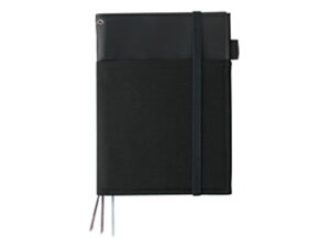 KOKUYO/コクヨ カバーノート(2冊収容・リングノート)A5黒 B罫50枚 合皮 ノ-V685B-D