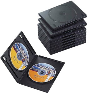 ELECOM GR DVDg[P[X (2[^Cvj 10Zbg ubN CCD-DVD06BK