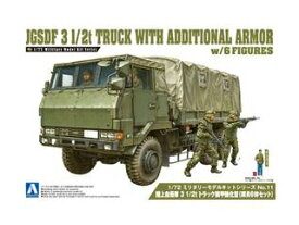 AOSHIMA アオシマ 陸上自衛隊 3 1/2t トラック装甲強化型（隊員6体セット）