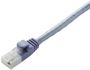 ELECOM �G���R�� CAT6���� �ܐ܂�h�~LAN�P�[�u�� 7m �ȈՃp�b�P�[�W�d�l LD-GPT/BU7/RS �u���[