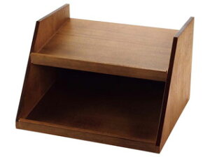 木製 オーガナイザーボックス用スタンド 2段3列 茶