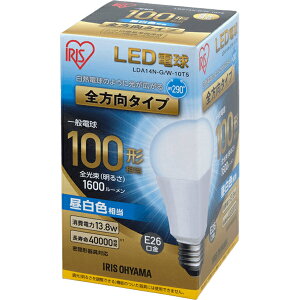 IRIS OHYAMA ACXI[} LDA14N-G/W-10T5 E26 ʓd100W` S^Cv `Ή F