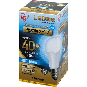 IRIS OHYAMA ACXI[} LDA4N-G/W-4T5 E26 ʓd40W` S^Cv `Ή F