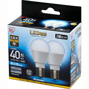 IRIS OHYAMA �A�C���X�I�[���} LDA4N-G-E17-4T52P E17���� ���`�d��40W�`���� �L�z���^�C�v ���`���Ή� �����F 2�Z�b�g