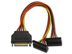 ainex アイネックス シリアルATA用二股電源ケーブル 15cm S2-1504SAC