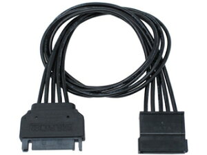 ainex アイネックス シリアルATA用電源延長ケーブル 30cm ブラック SA-047SAB-BK