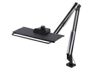 SWAN/スワン電器 OLEDデスクライト 検査用3灯タイプ 電球色 黒 LEX-3132BK