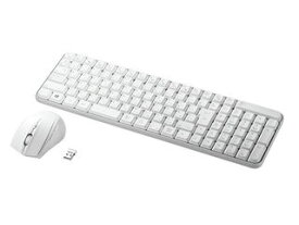 サンワサプライ マウス付きワイヤレスキーボード ホワイト SKB-WL25SETW