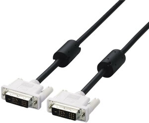 ELECOM �G���R�� DVI�V���O�������N�P�[�u��(�f�W�^��) 5.0m �u���b�N CAC-DVSL50BK
