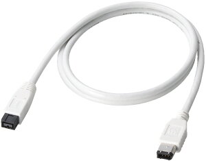 ELECOM �G���R�� FireWire�P�[�u���i9�s��-6�s���j 1.0m IE-961WH