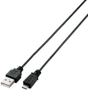 ELECOM �G���R�� �ɍ�Micro-USB(A�|MicroB)�P�[�u��[�u���b�N] 0.5m U2C-AMBX05BK
