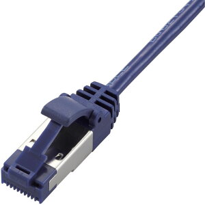 ELECOM �G���R�� LAN�P�[�u��/CAT8/�ܐ܂�h�~/�X����/1m/�u���[���^���b�N LD-OCTST/BM10