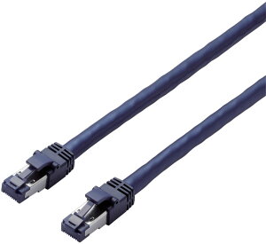 ELECOM �G���R�� LAN�P�[�u��/CAT8/�ܐ܂�h�~/5m/�u���[���^���b�N LD-OCTT/BM50