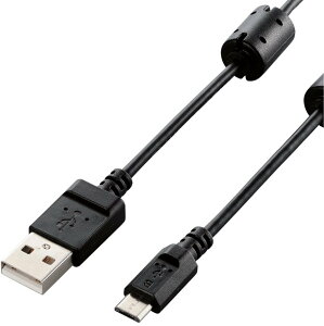 ELECOM �G���R�� �f�W�J���pUSB�P�[�u��/microB/�t�F���C�g�R�A/0.5m DGW-AMBF05BK