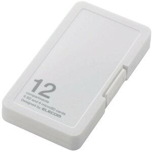 ELECOM GR J[hP[X/CfbNX䎆t/SD6+microSD6[/zCg CMC-SDCPP12WH