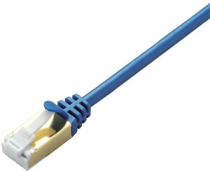 ELECOM �G���R�� �c���܂�h�~ �X����LAN�P�[�u��(Cat7����) 0.5m �u���[���^���b�N LD-TWSST/BM05