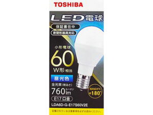 TOSHIBA  LEDd 5.9W Lz F6500K A` E17 60W` 760lm LDA6D-G-E17S60V2E