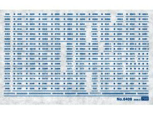 6409 車両マーク インレタ 青色/東武鋼製通勤車