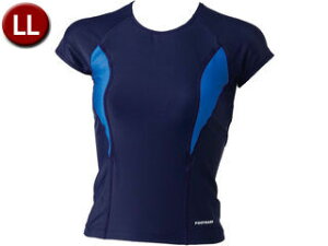 FOOTMARK フットマーク レディース 水泳 すまいるスイムラインセパレーツ上 101563 ブルー(10) LL