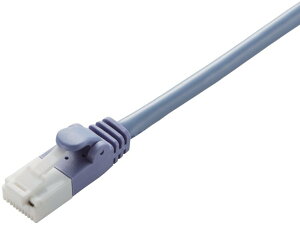 ELECOM GR CAT5e ܐ܂h~LANP[u 1m ȈՃpbP[Wdl LD-CTT/BU1/RS u[