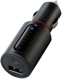 ELECOM �G���R�� FM�g�����X�~�b�^�[/Bluetooth/USB�|�[�g�t/2.4A/�u���b�N LAT-FMBT02BK