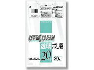 CHEMICALJAPAN ケミカルジャパン ゴミ袋 20L 透明 ポリ袋 (20枚入)